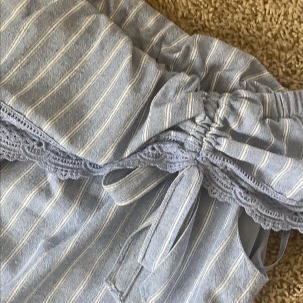 Strapless Chambray dress - Picture 2 of 4